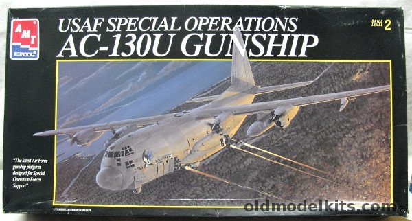 AMT 1/72 USAF Special Operations AC-130U Gunship, 8326 plastic model kit